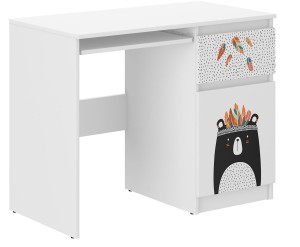 Biurko dziecięce  N-33 MIŚ CZARNO BIAŁY