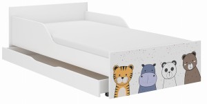 Łóżko dziecięce PUFI 160x80 MINI ZOO