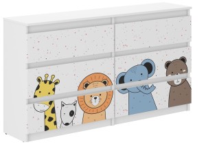 Komoda dziecięca R-140 MINI ZOO