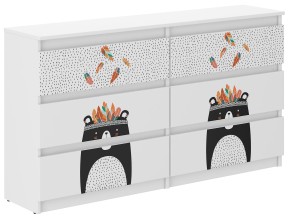 Komoda dziecięca R-140 MIŚ CZARNO-BIAŁY