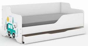 Łóżko dziecięce LILU 160x80 AUTKA-boki