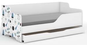 Łóżko dziecięce LILU 160x80 KOSMOS-boki