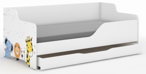 Łóżko dziecięce LILU 160x80 MINI ZOO-boki