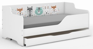 Łóżko dziecięce LILU 160x80 ZWIERZĄTKA