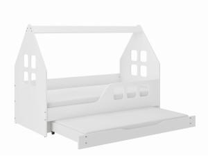 Łóżko dziecięce DOMEK 160x80 PRAWY z funkcją spania