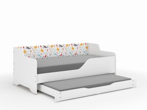 Łóżko dziecięce LILU 160x80 DINOZAURY z funkcją spania