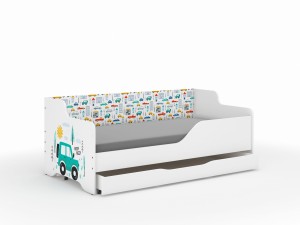 Łóżko dziecięce LILU 160x80 AUTKA -komplet