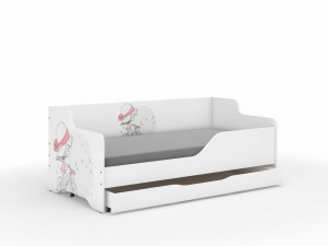 Łóżko dziecięce LILU 160x80 DZIEWCZYNKA NA ROWERKU- kompet