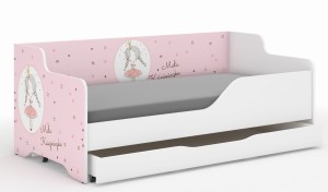 Łóżko dziecięce LILU 160x80 KSIĘŻNICZKA-komplet