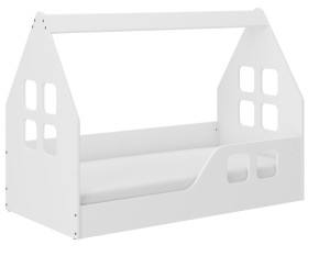 Łóżko dziecięce Bezpieczny Niski DOMEK 140x70 PRAWY