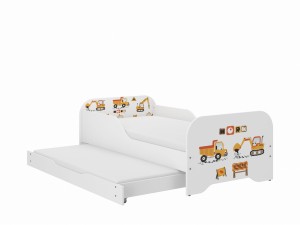 Łóżko dziecięce MIKI 160x80 PLAC BUDOWY  z funkcją spania (1)