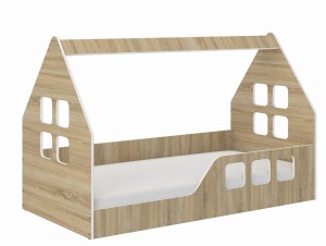 Łóżko dziecięce Niski DOMEK SONOMA 160x80 Montessori  PRAWY