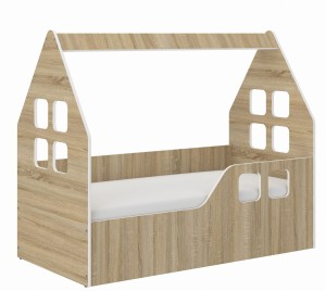 Łóżko dziecięce DOMEK SONOMA 140x70 PRAWY