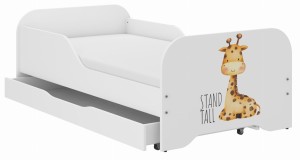 Łóżko dziecięce MIKI 160x80 ŻYRAFA SAFARI