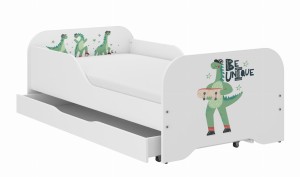 Łóżko dziecięce MIKI 140x70 DINO TRAVEL