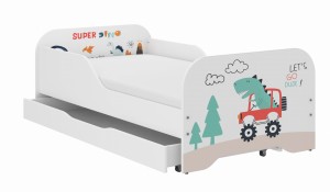Łóżko dziecięce MIKI 160x80 T-REX