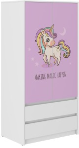 Szafa dziecięca B-9 Jednorożec Różowy