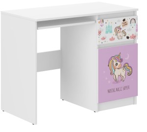 Biurko dziecięce  N-33 JEDNOROŻEC RÓŻOWY