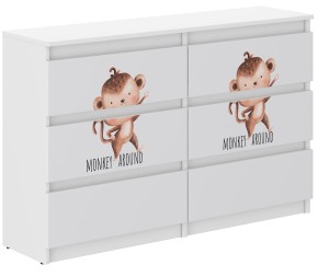 Komoda dziecięca R-120 MAŁPKA SAFARII