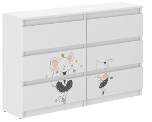 Komoda dziecięca R-120 MYSZKA SAFARII