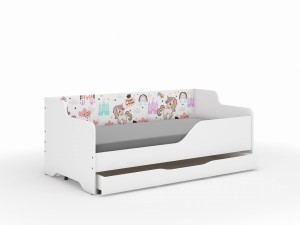 Łóżko dziecięce LILU 160x80 JEDNOROŻEC RAINBOW  - oparcie