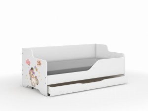 Łóżko dziecięce LILU 160x80 JEDNOROŻEC RAINBOW - boki