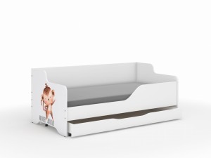 Łóżko dziecięce LILU 160x80 MAŁPKA SAFARI - bok