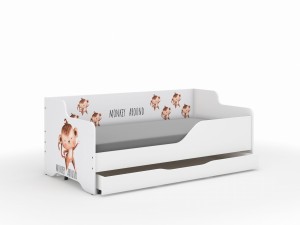 Łóżko dziecięce LILU 160x80 MAŁPKA SAFARI - komplet