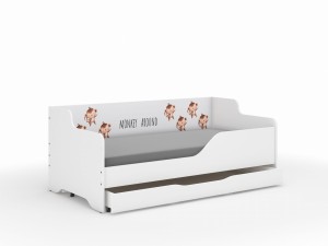 Łóżko dziecięce LILU 160x80 MAŁPKA SAFARI -oparcie