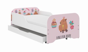 Łóżko dziecięce MIKI 160x80 KAPIBARA COOKIES