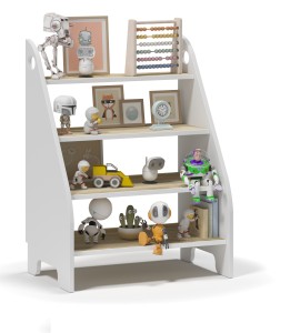 Regał Montessori na książki Organizer BIAŁY mix SONOMA