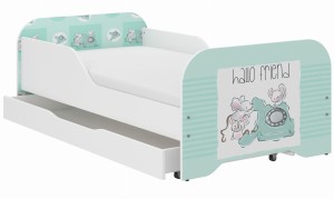 Łóżko dziecięce MIKI 140x70 PRZYJACIELE