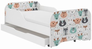 Łóżko dziecięce MIKI  160x80 ZWIERZĄTKA