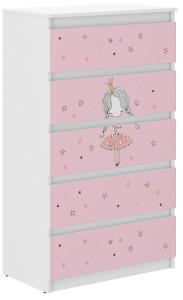 Komoda dziecięca R-5 KSIĘŻNICZKA