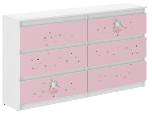 Komoda dziecięca R-140 KSIĘŻNICZKA